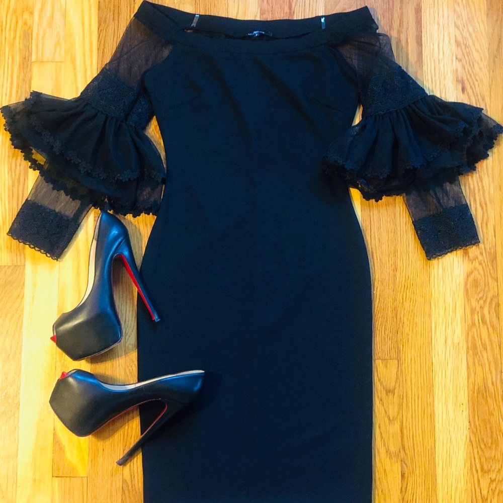 Black cocktail dress